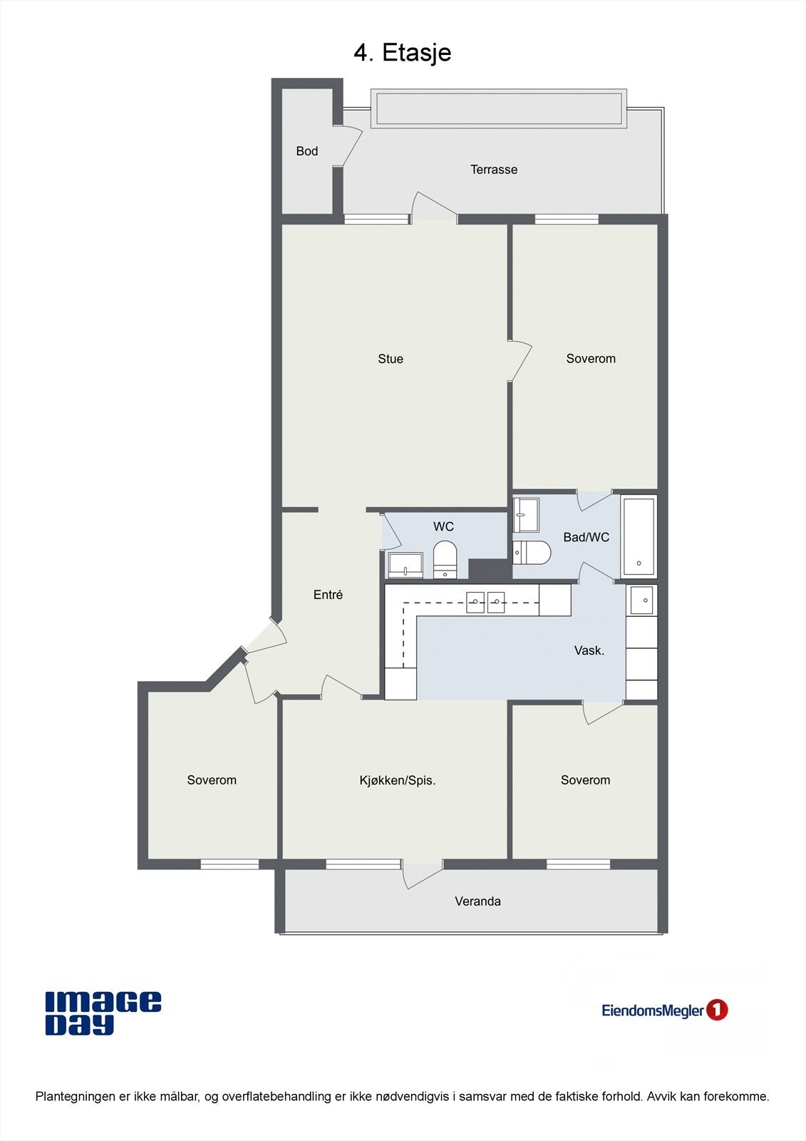 Lusetjernveien 56 - 2D plantegning Galleribilde