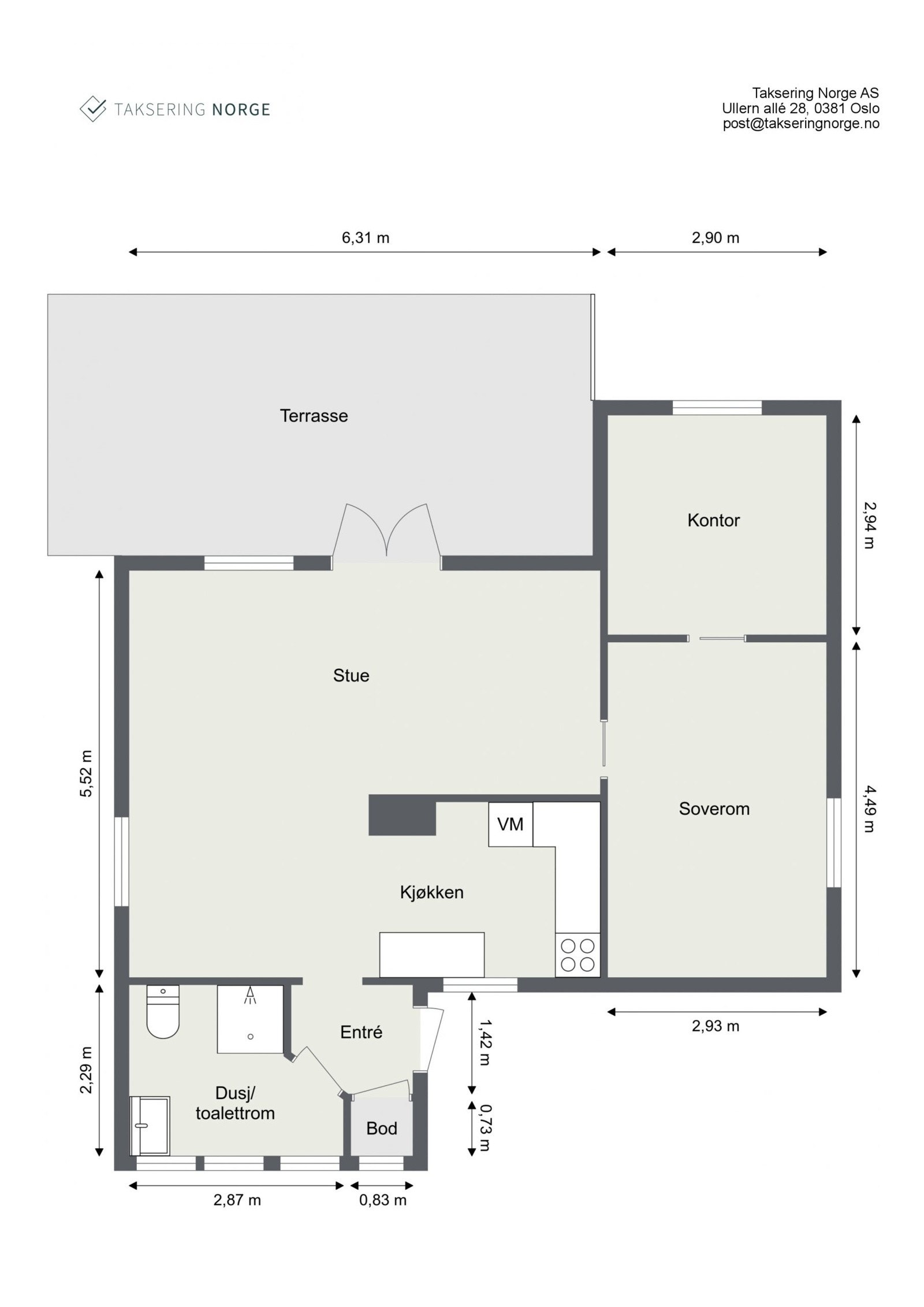 Plantegning. Galleribilde