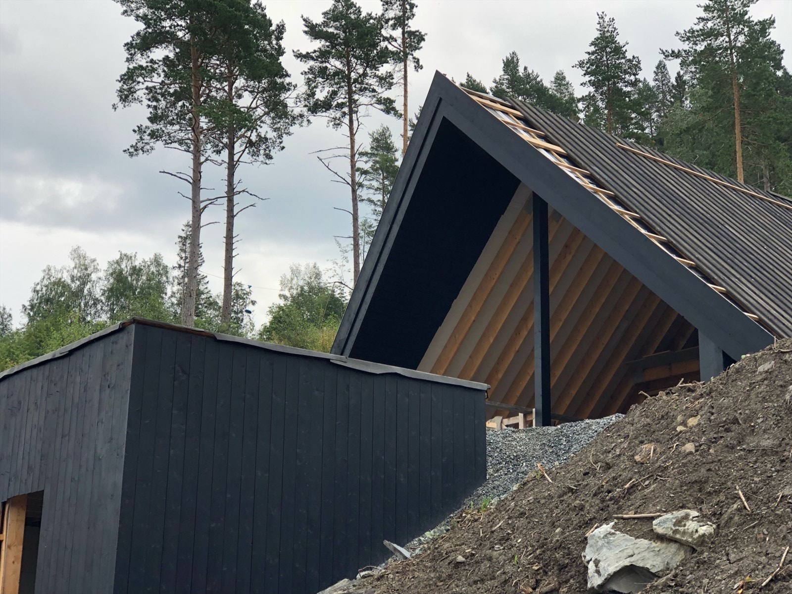 Ahytta under oppføring Galleribilde