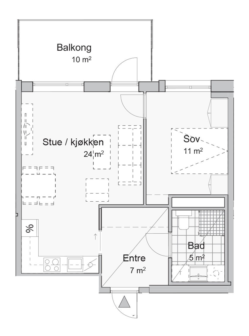 Plantegning Galleribilde