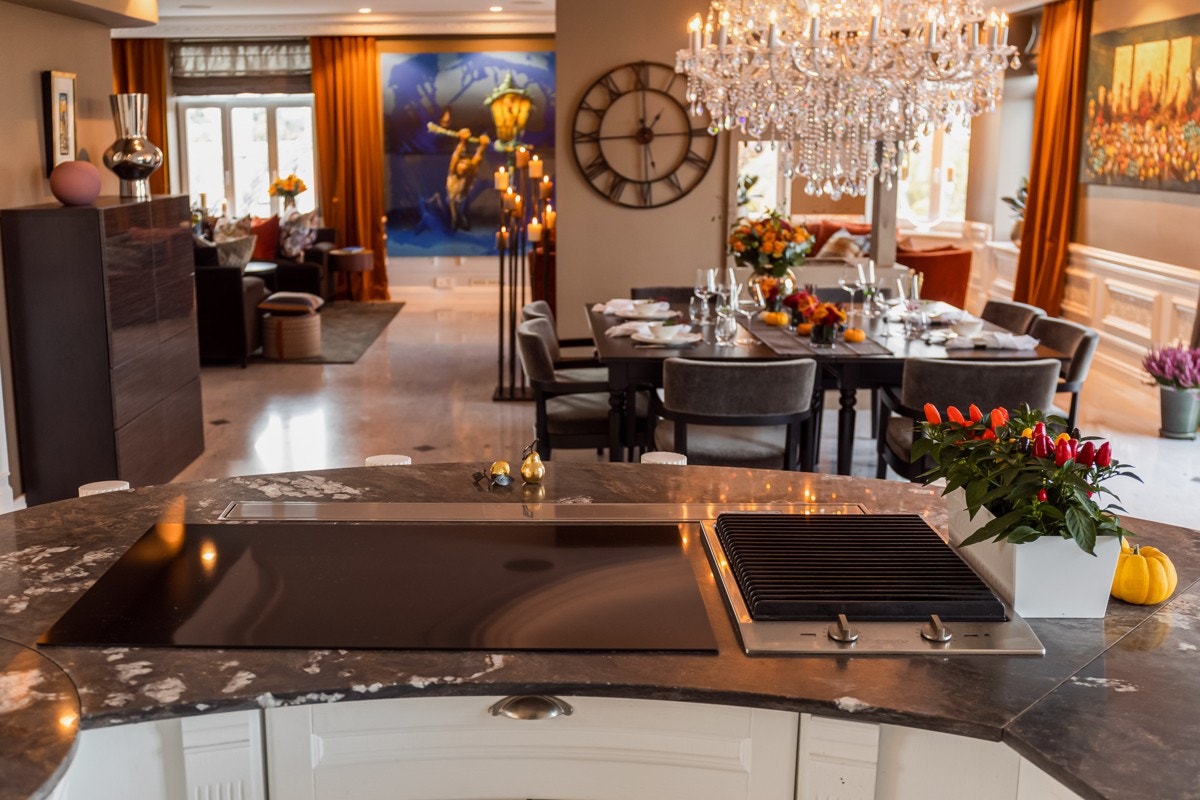 Detaljbilde fra kjøkkenet. Galleribilde