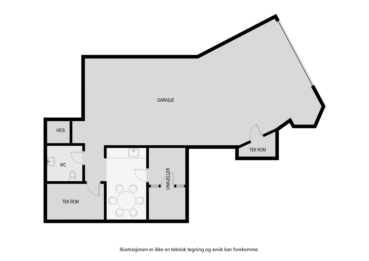 Garasjekjeller. Galleribilde