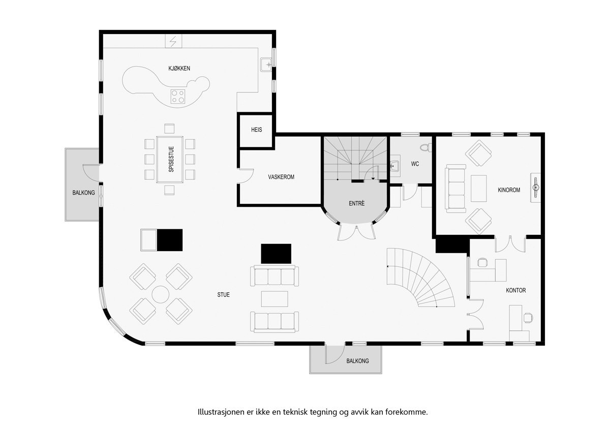 Hovedetasjen. Galleribilde