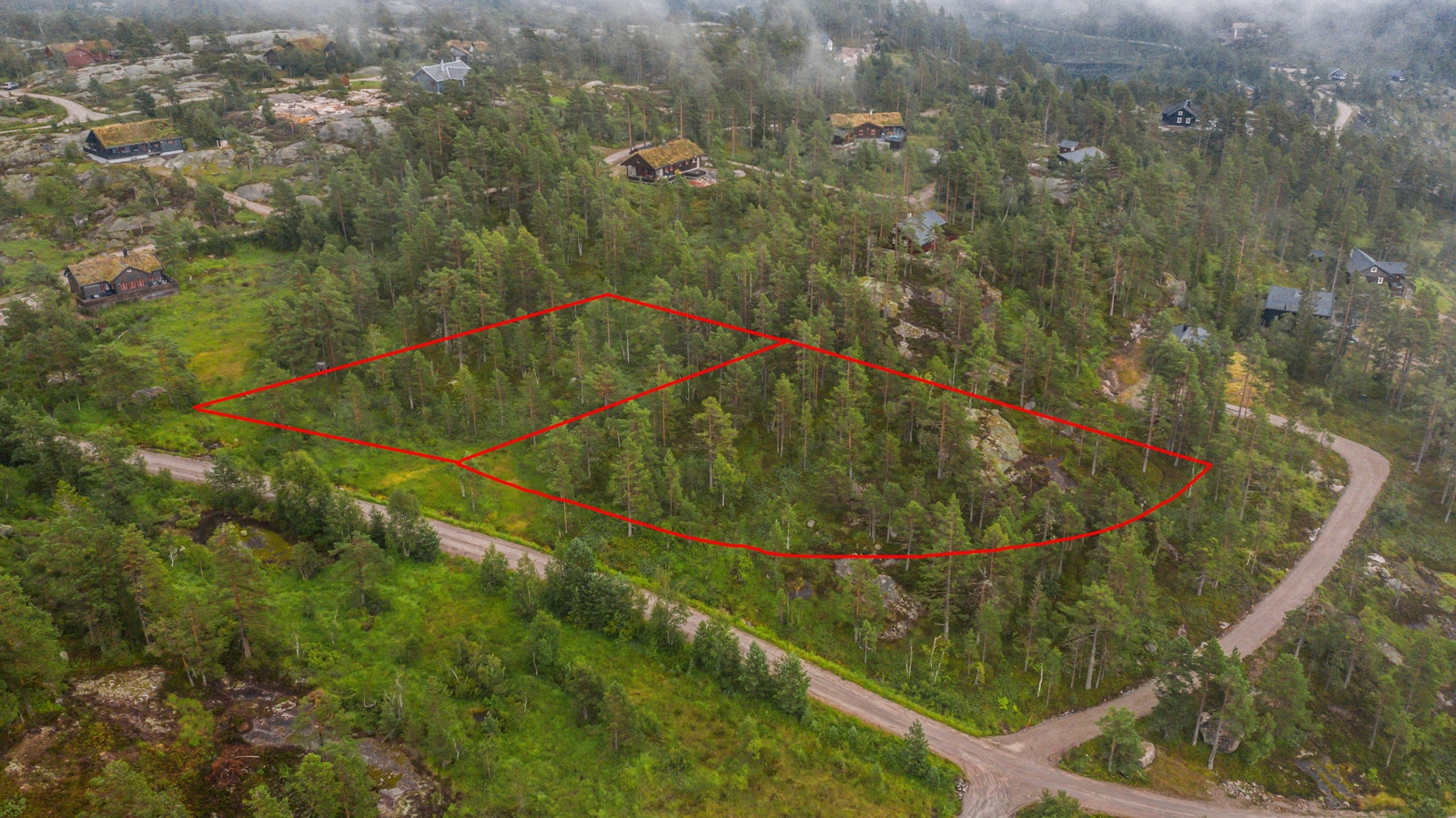 Området består av 2 bnr, Galleribilde