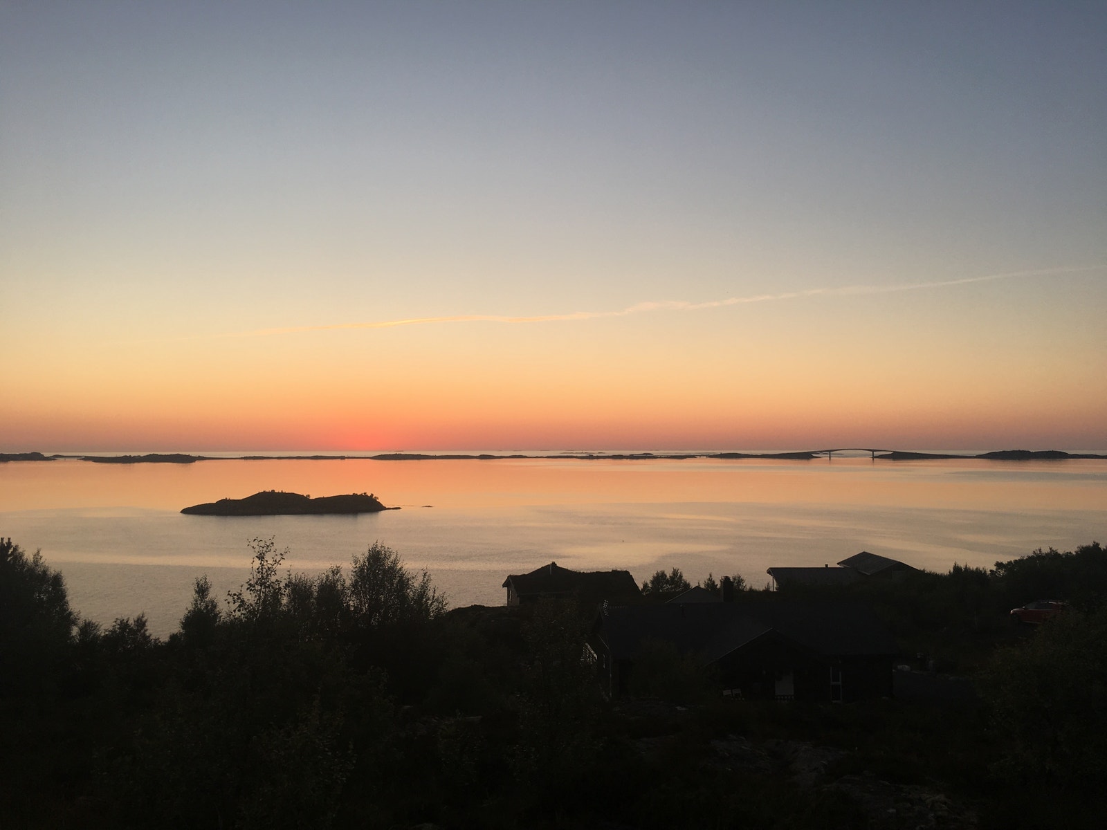 Fantastisk fin solnedgang Galleribilde