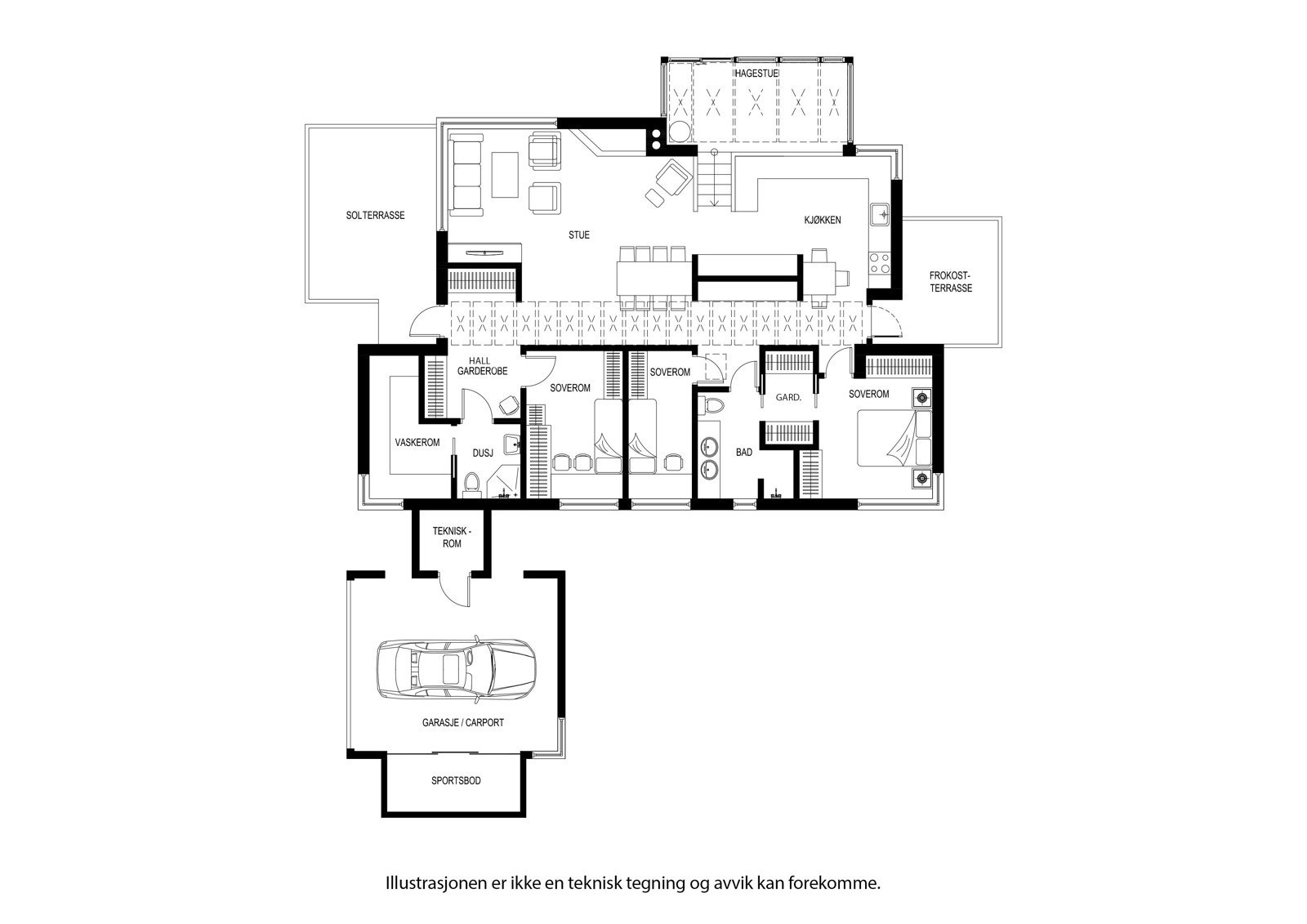 Plantegning Galleribilde