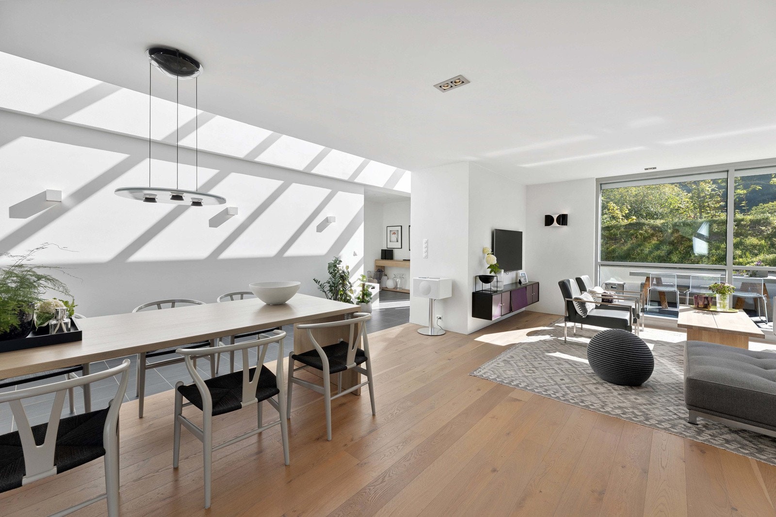 Stue med spisestue Galleribilde