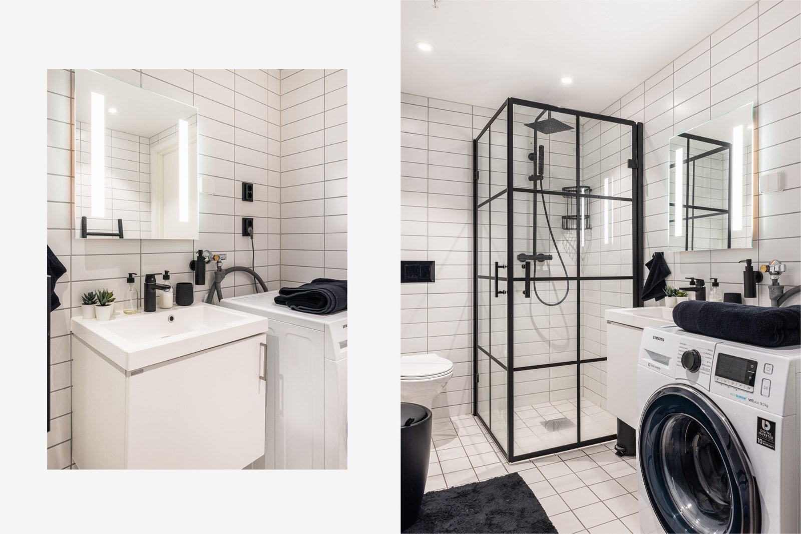 Delikat baderom med stilrent preg. Galleribilde