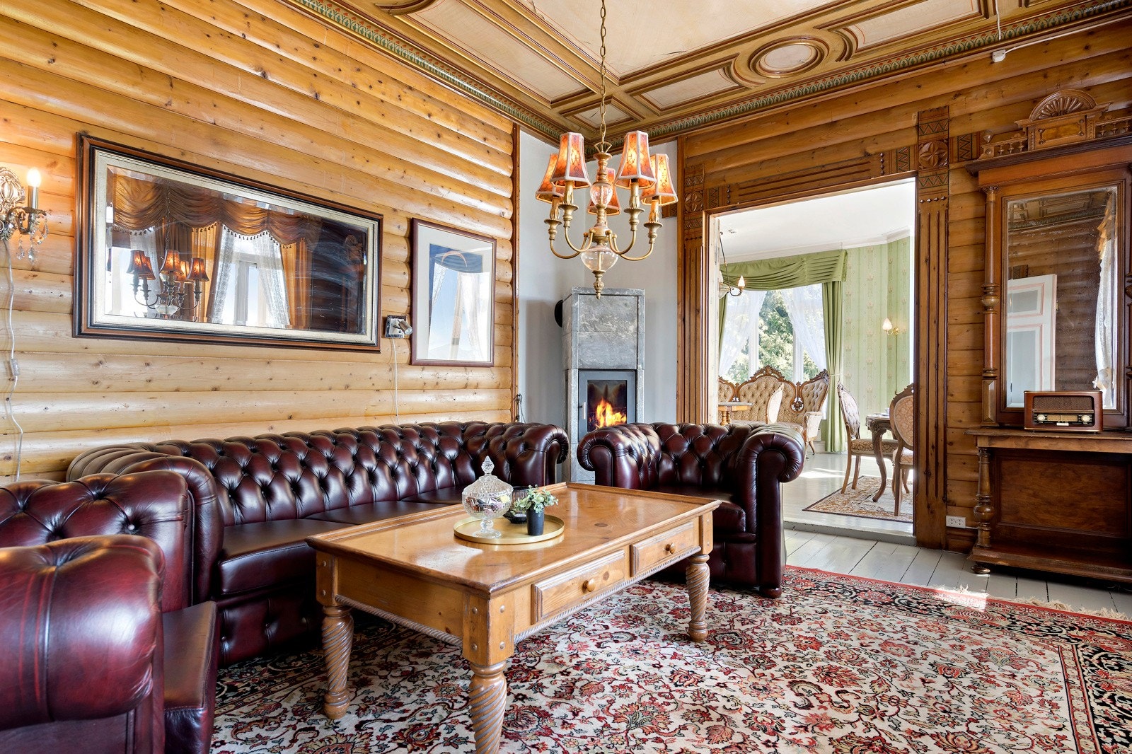 Fra hagestuen mot selskapsstuen Galleribilde