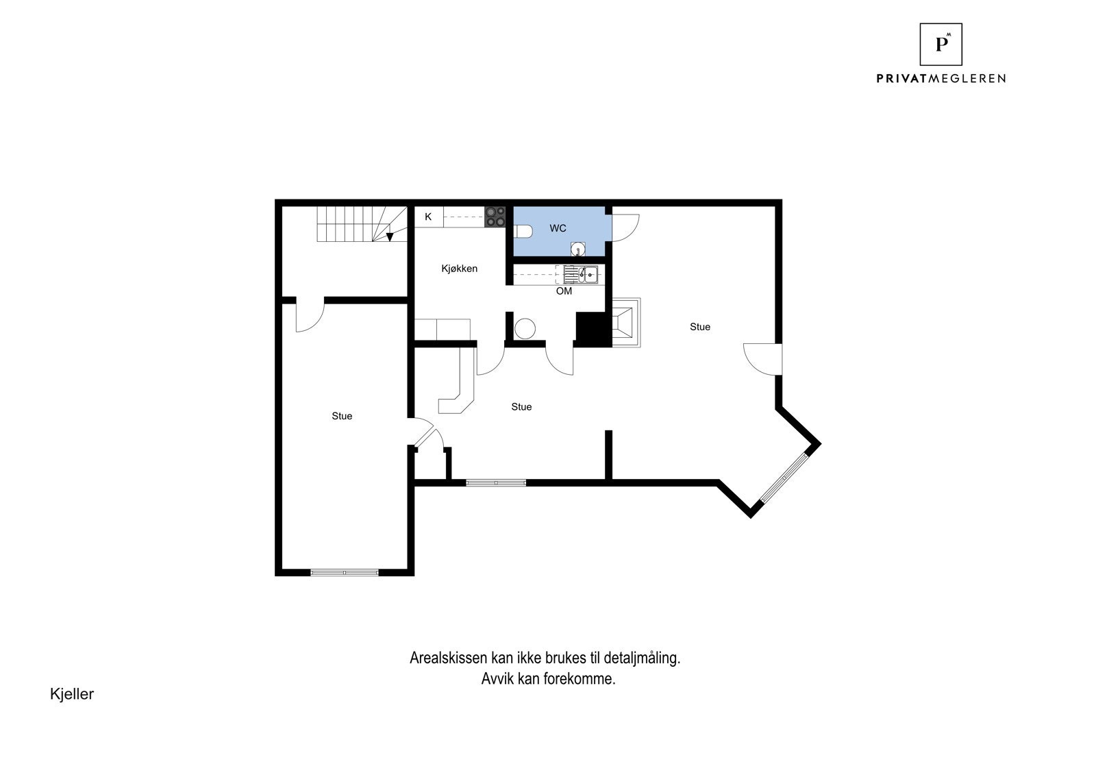 Plantegning 1. etasje Galleribilde