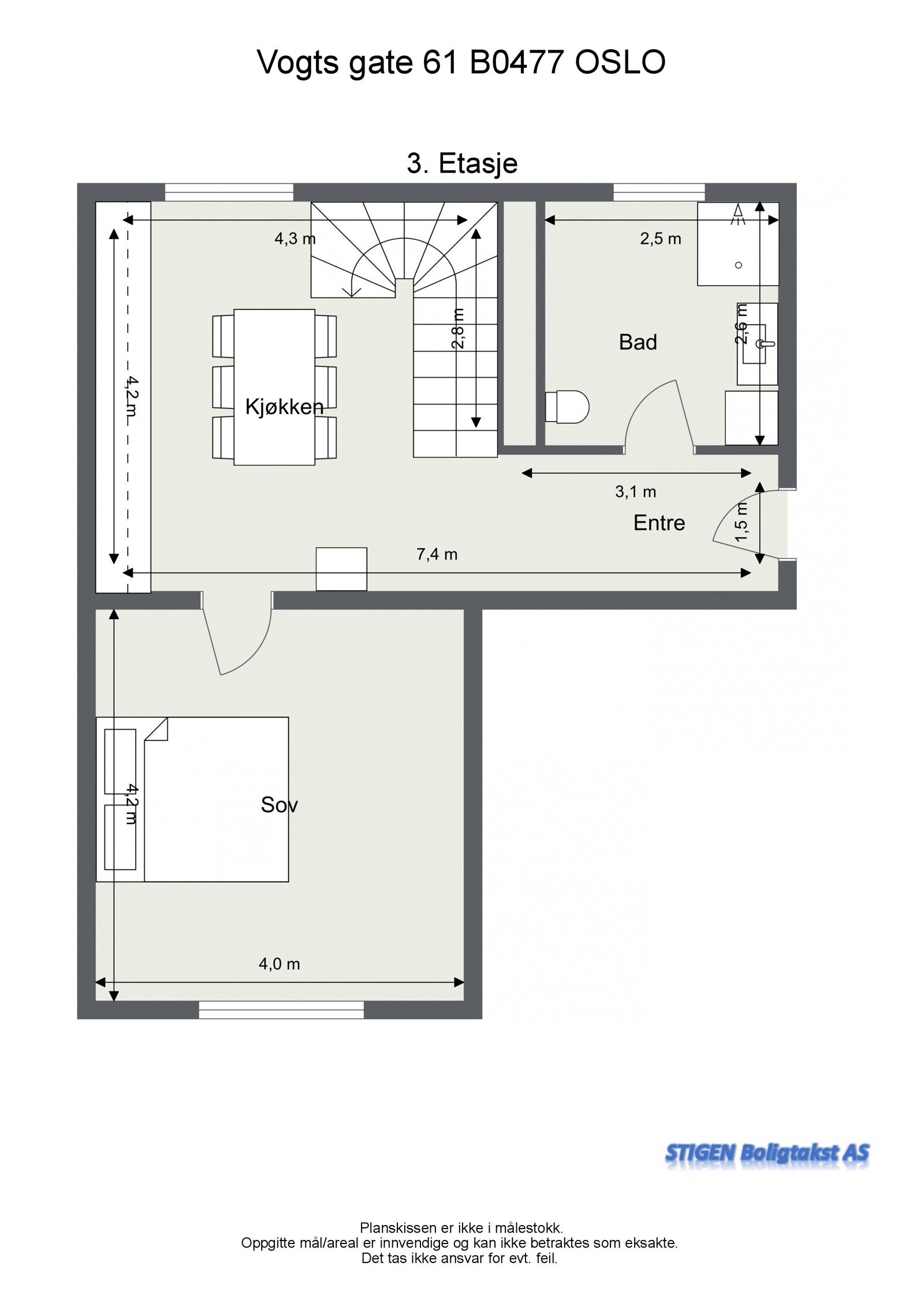 Plantegning loftetasje. Galleribilde