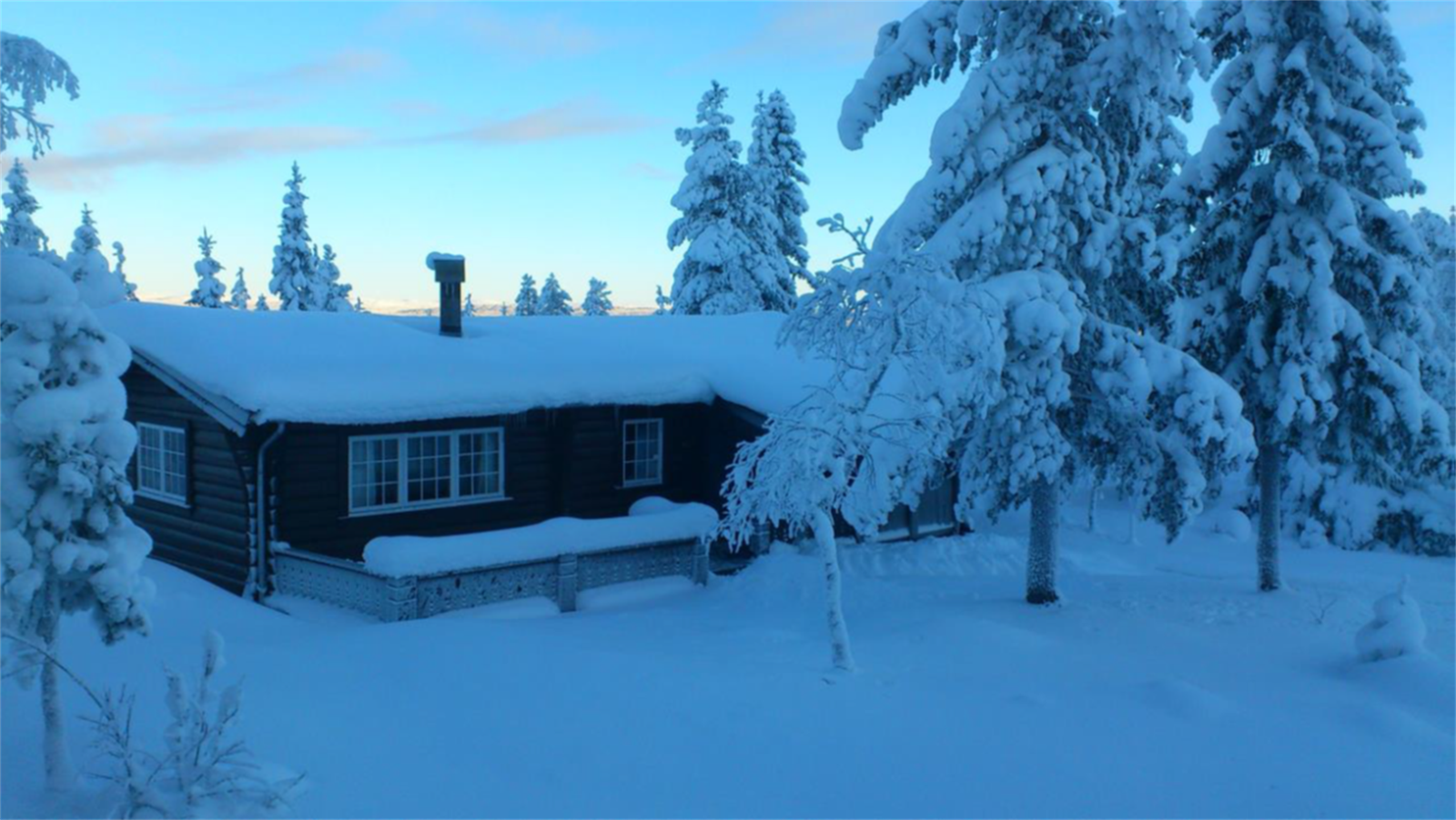 Fageråsen 216 A kald blåtime. Privat bilde Galleribilde