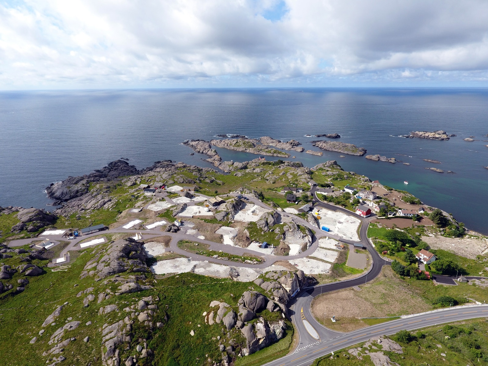 Feltet er opparbeidet og klar for bygging Galleribilde