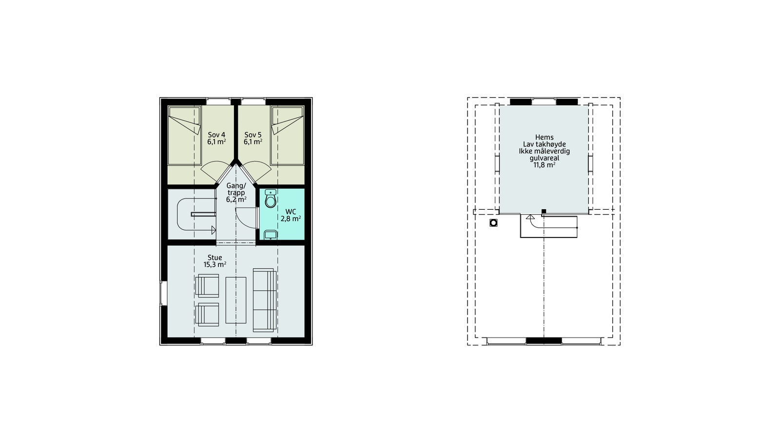 Planskisse loft Galleribilde