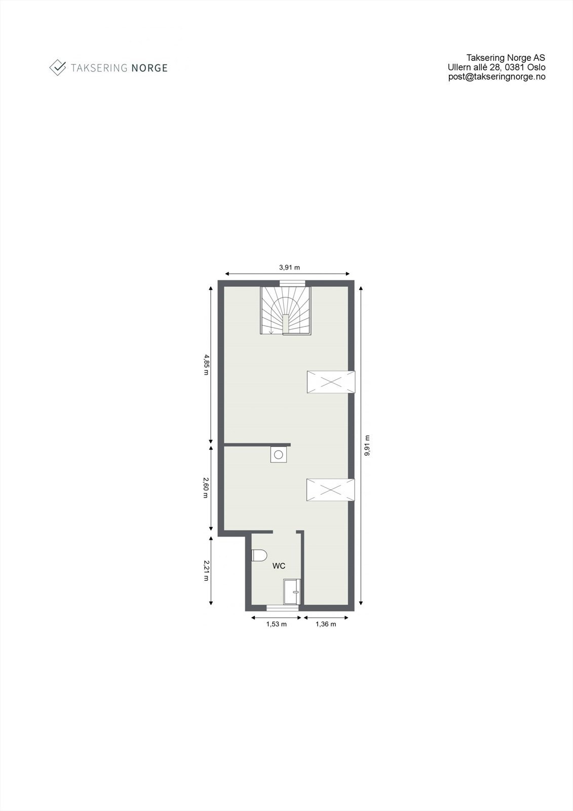 Plantegning - Loftetasje Galleribilde