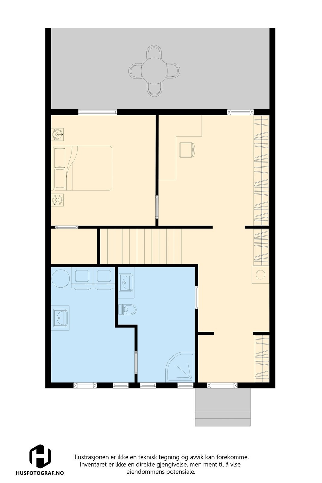 Plantegning 1. etg. Galleribilde