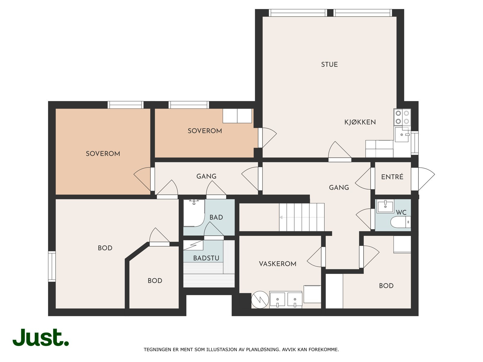 Planskisse 1 plan.
