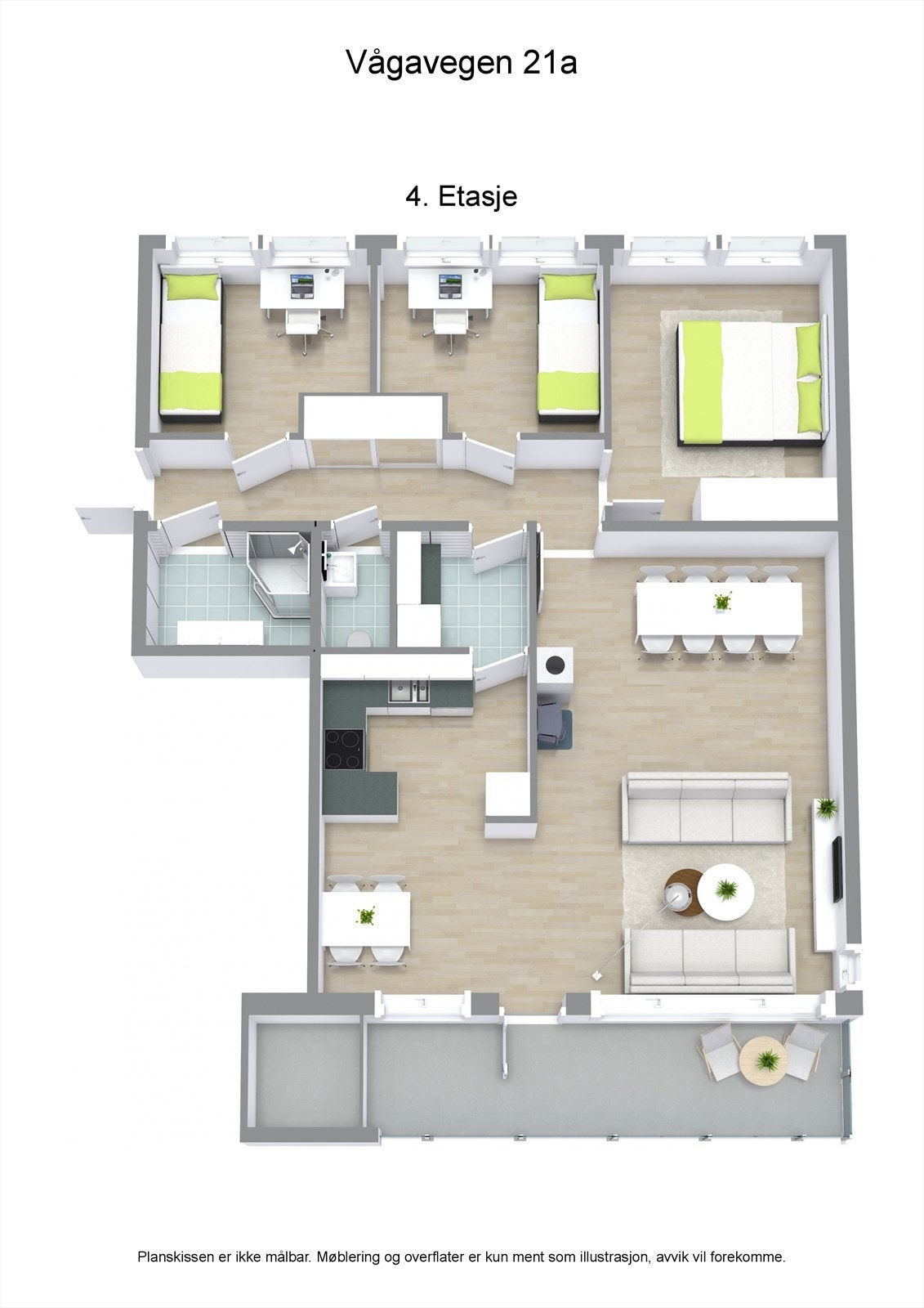3 D plantegning Galleribilde