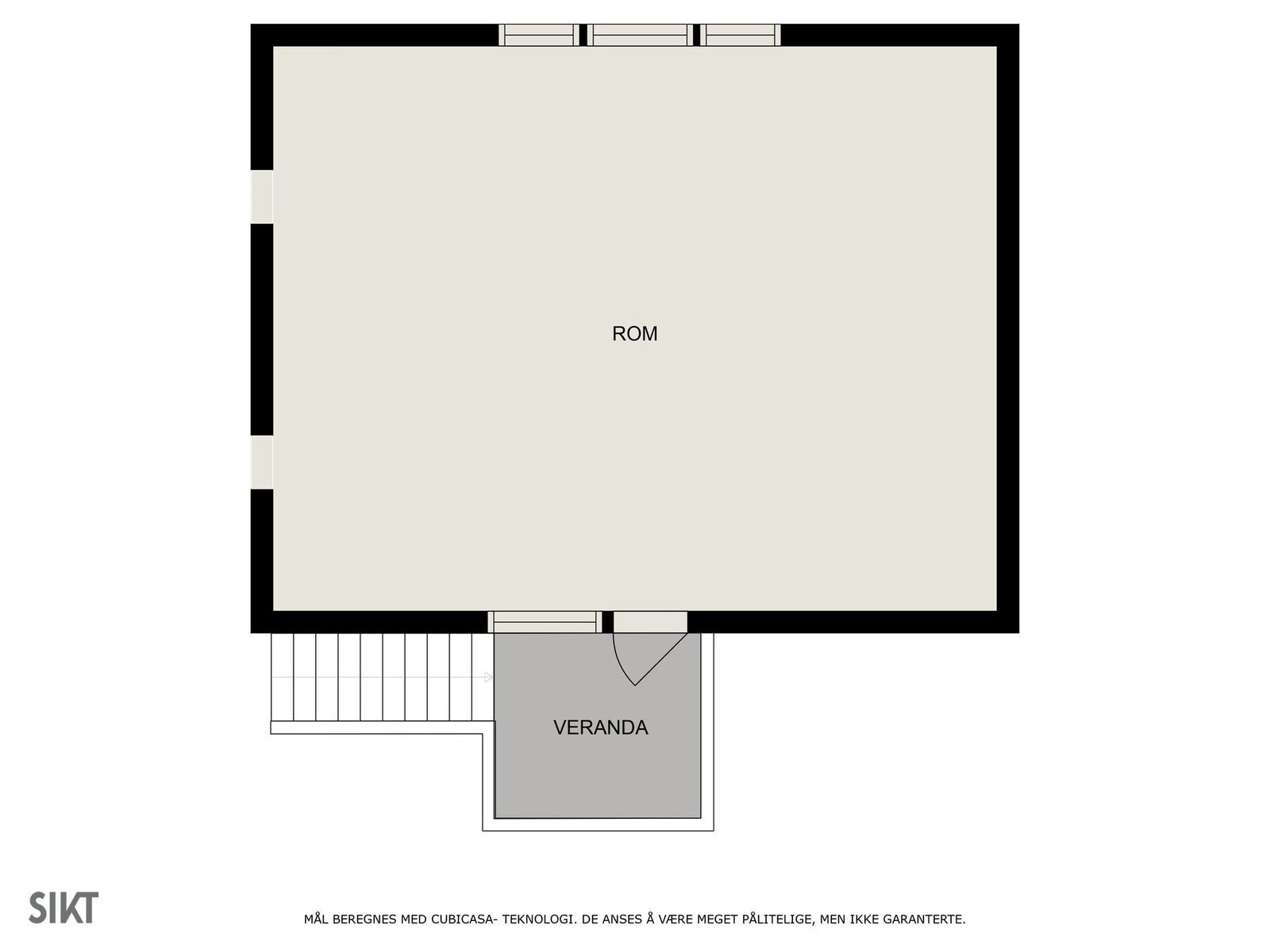 2D-tegning av 2. etasje på garasjen Galleribilde