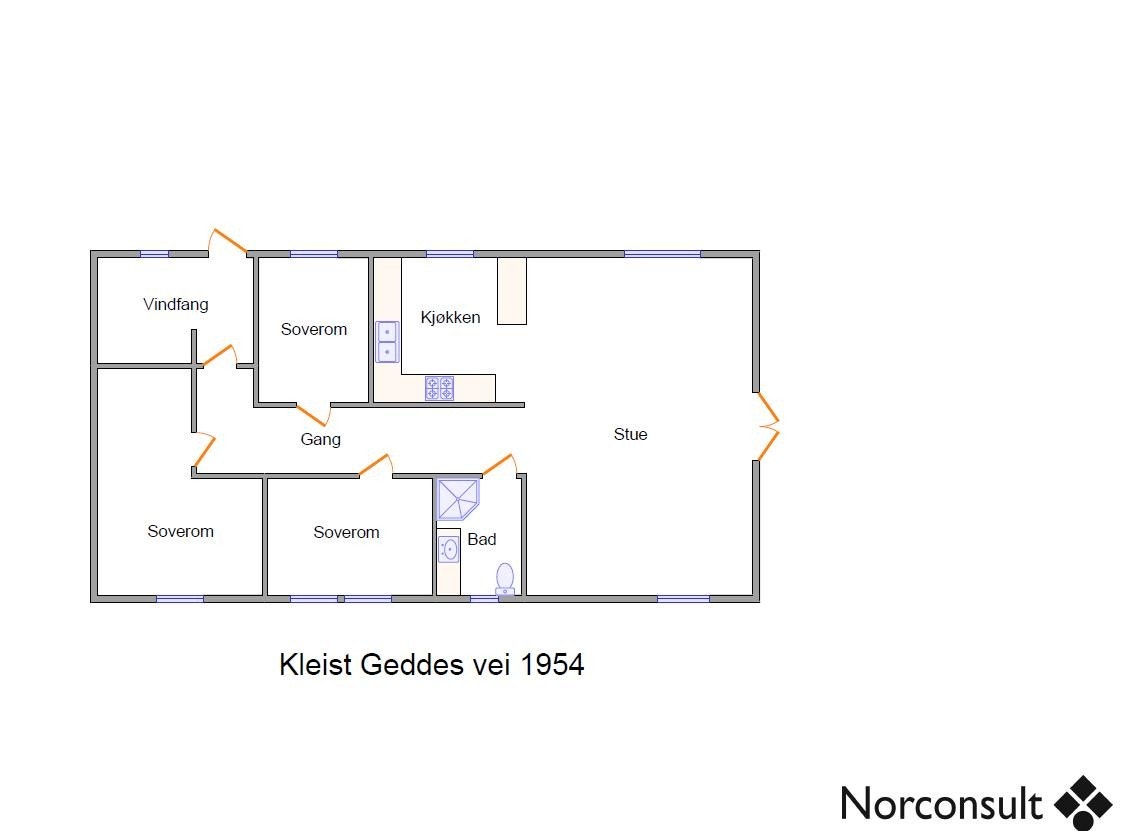 Planskisse Galleribilde