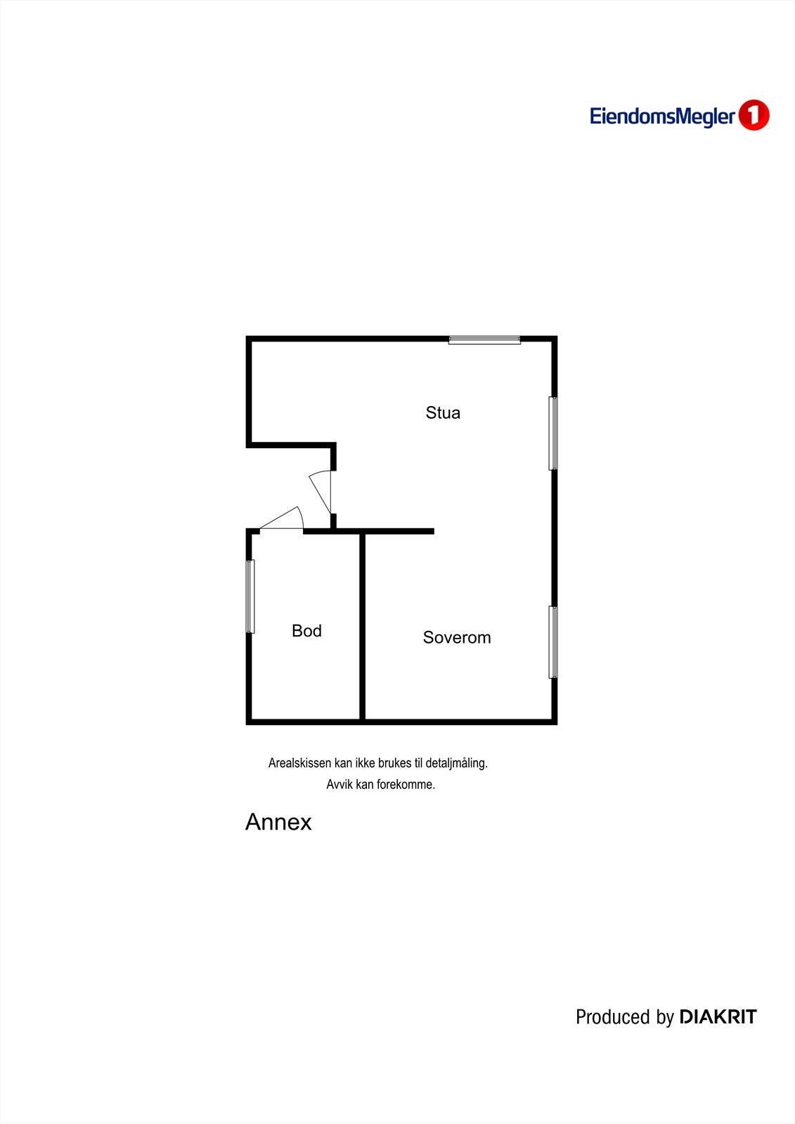 Plantegning anneks Galleribilde