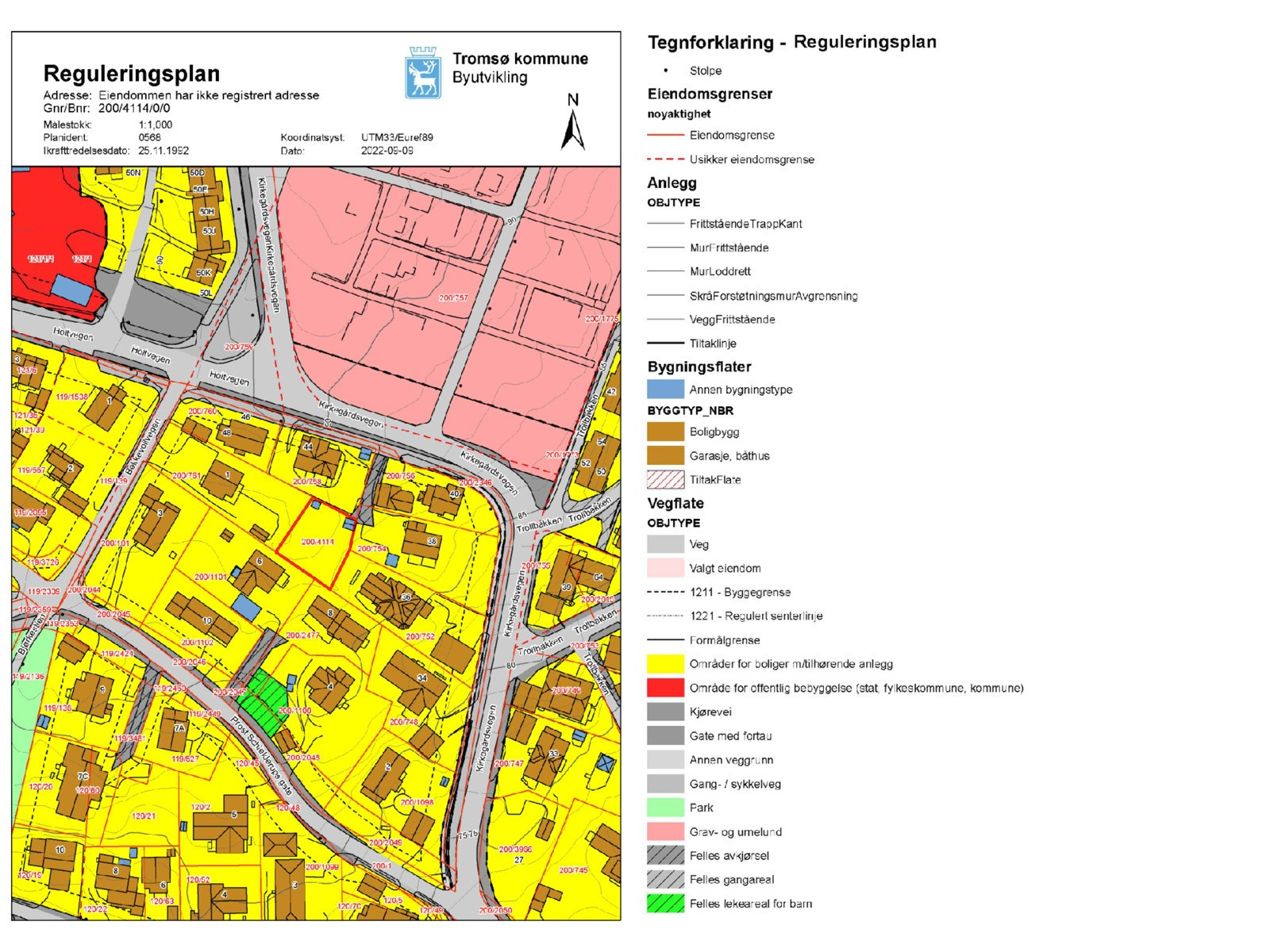 Gjeldende reguleringsplan
