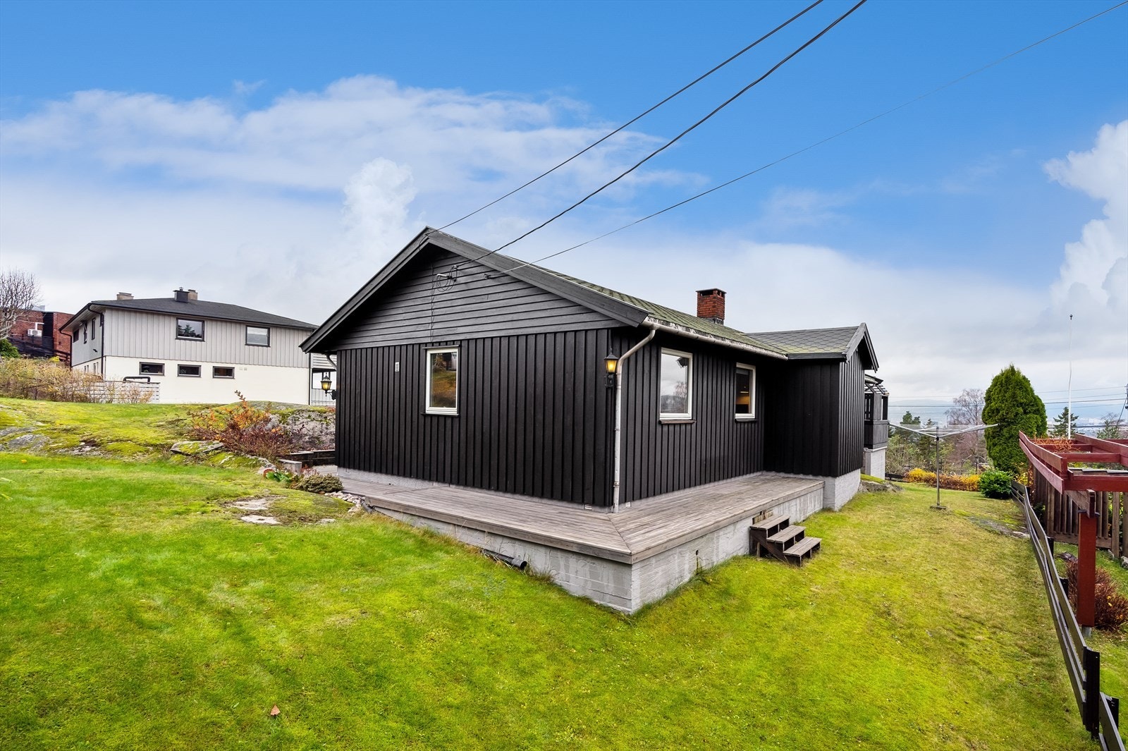 Boligen byr på en praktisk planløsning med alt på ett plan. Galleribilde