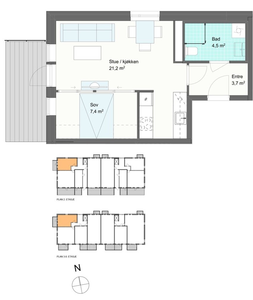 Plantegning H5802 Galleribilde