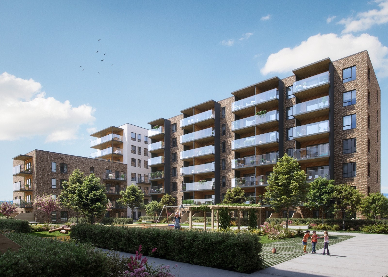 Fasade hus H5. Kun ment som illustrasjon. Galleribilde