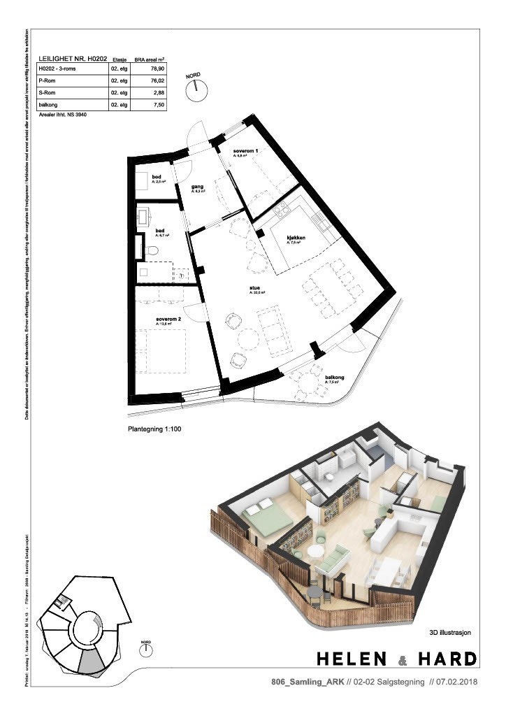 Plantegning Galleribilde