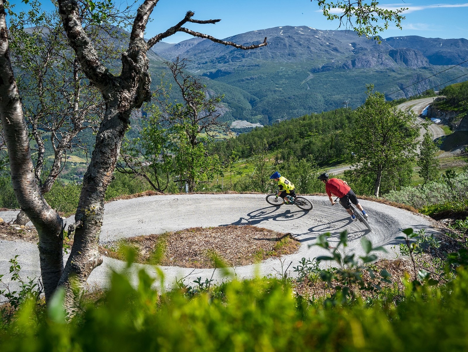 Fra den flotte og populære flytstien i heisanlegget. Foto Lars Storheim, Hallingdal Rides. Galleribilde
