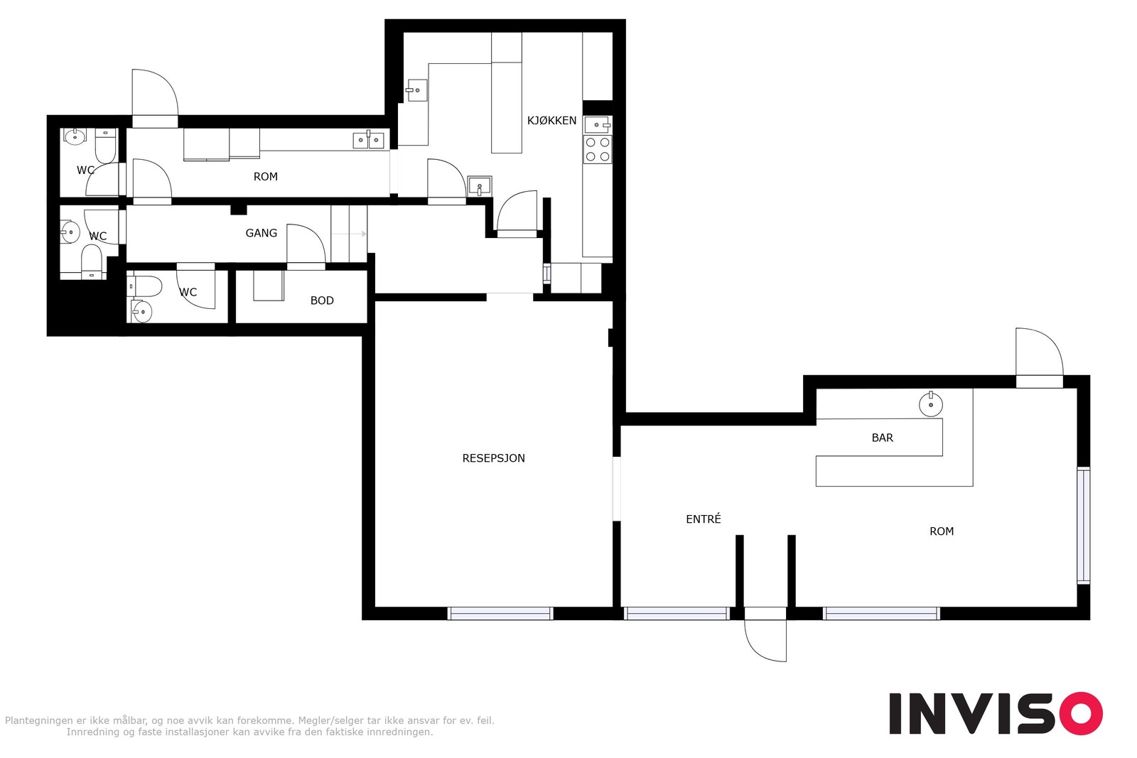 Plantegning. Romslig og effektivt utnyttet. Galleribilde