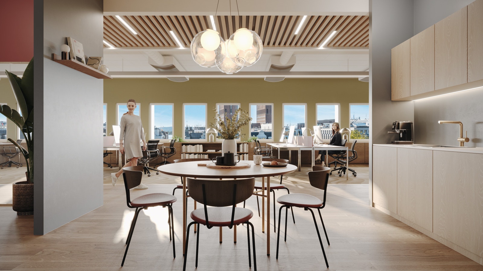 Koselige sosiale soner (illustrasjonsfoto) Galleribilde