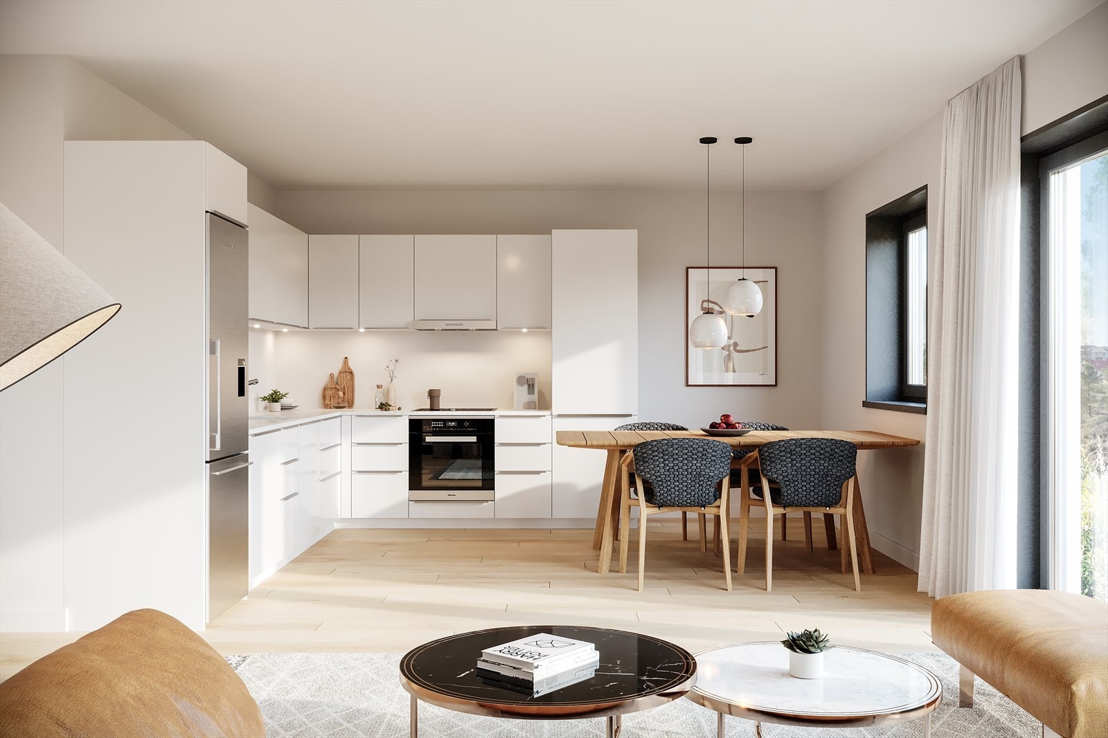 Illustrasjon av kjøkken (Illustrasjon vil kunne avvike) Galleribilde