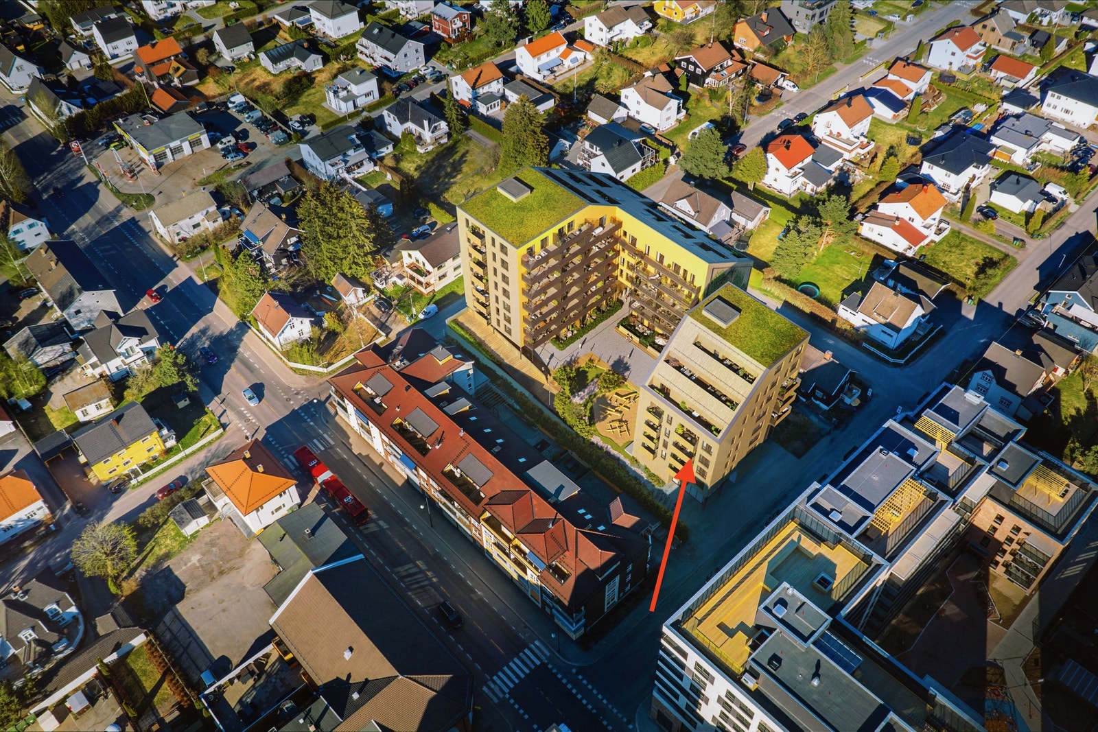 Dronebilde Galleribilde