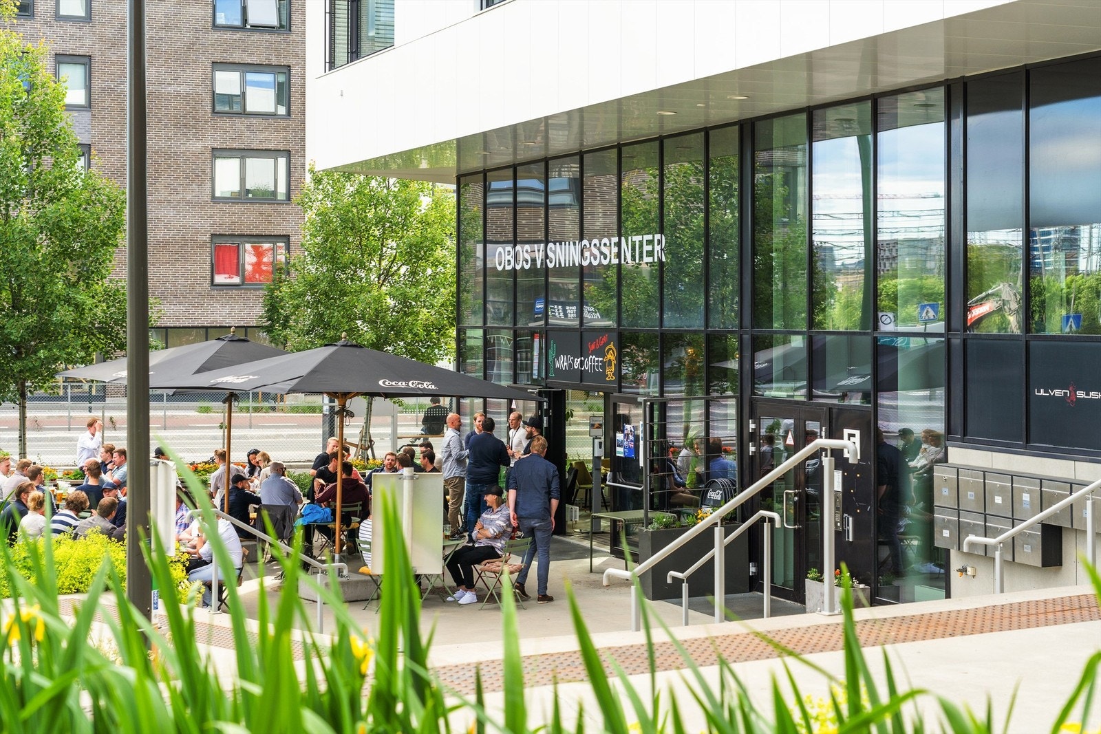 Hyggelig nabolagskafé i området Galleribilde