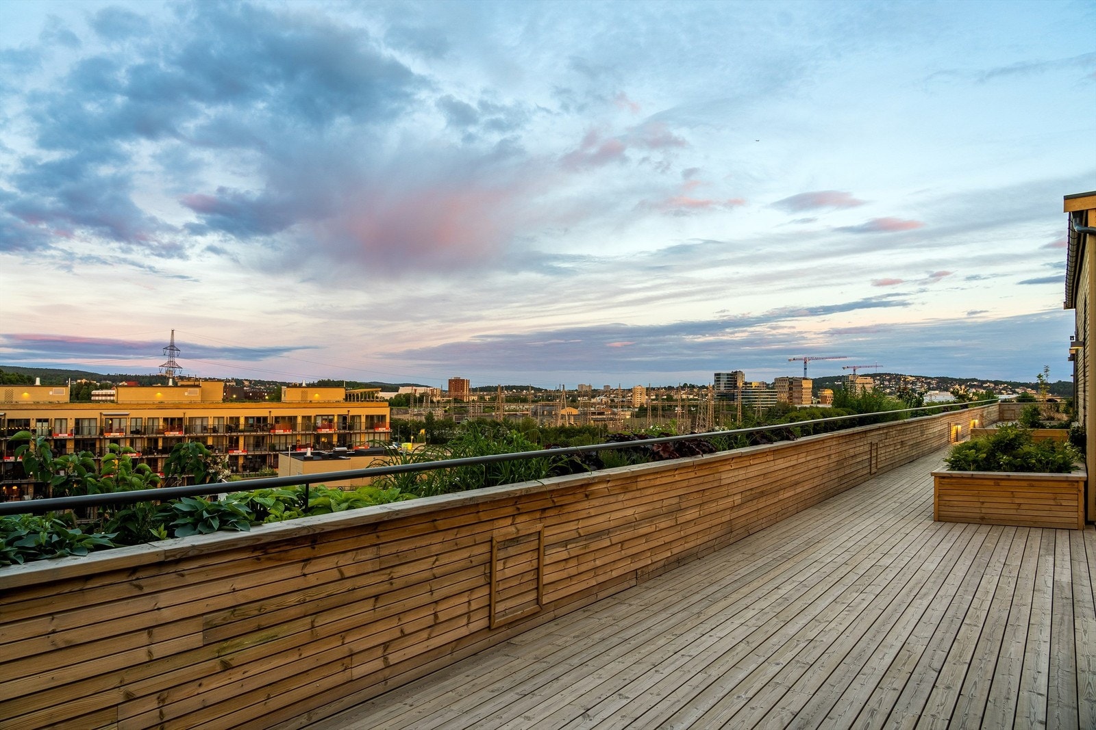 Flott, felles takterrasse med toalett og utekjøkken Galleribilde
