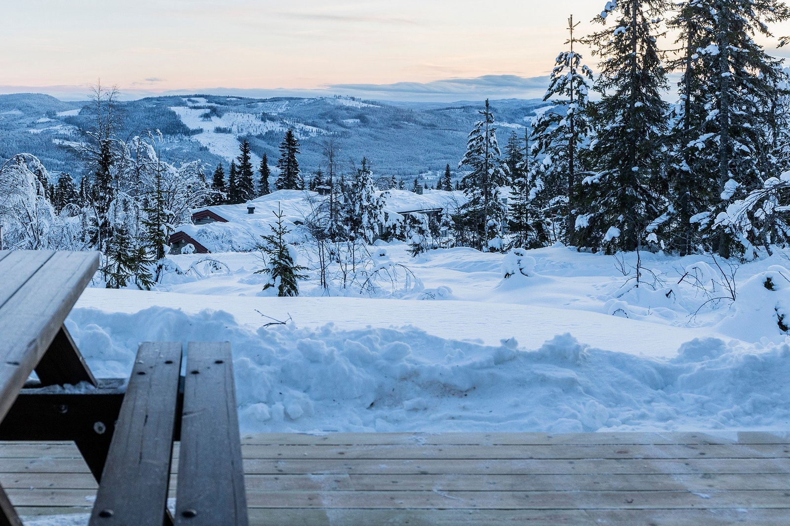 Utsikt fra terrassen Galleribilde