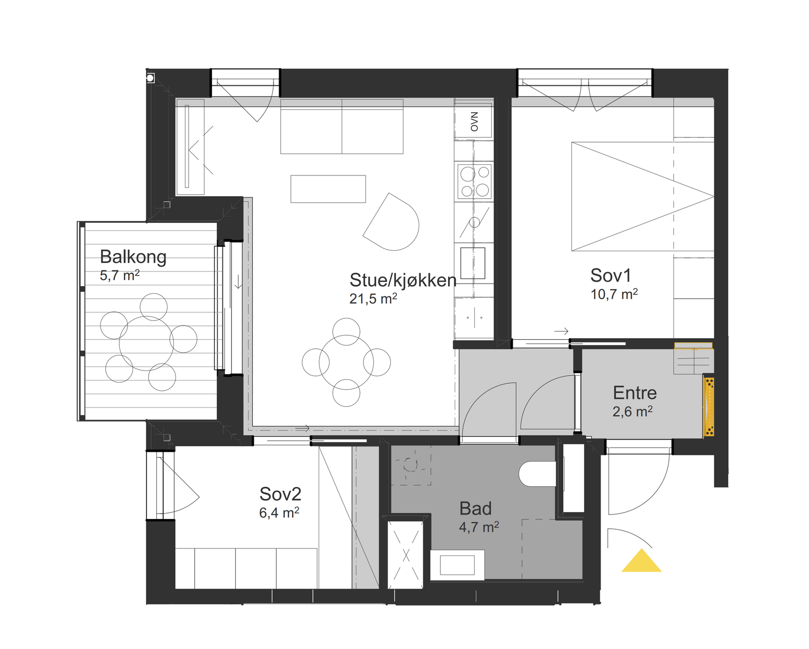 Plantegning Galleribilde
