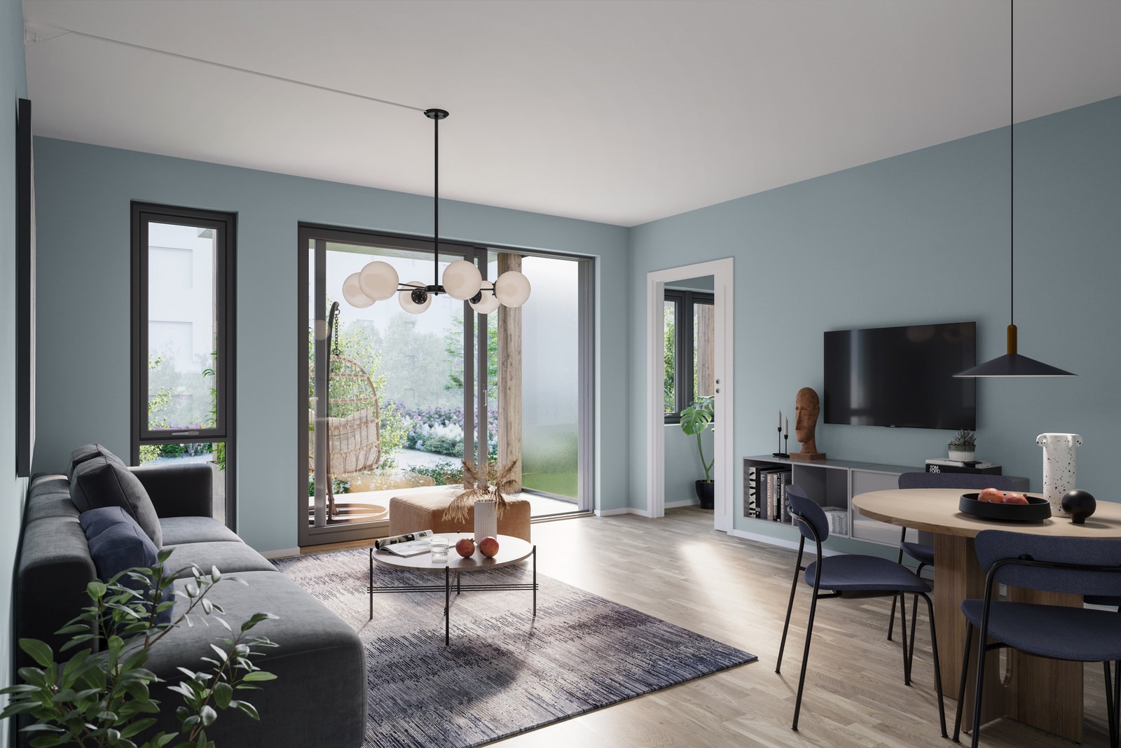 Illustrasjon: 2 roms - 58 m2 BRA Galleribilde