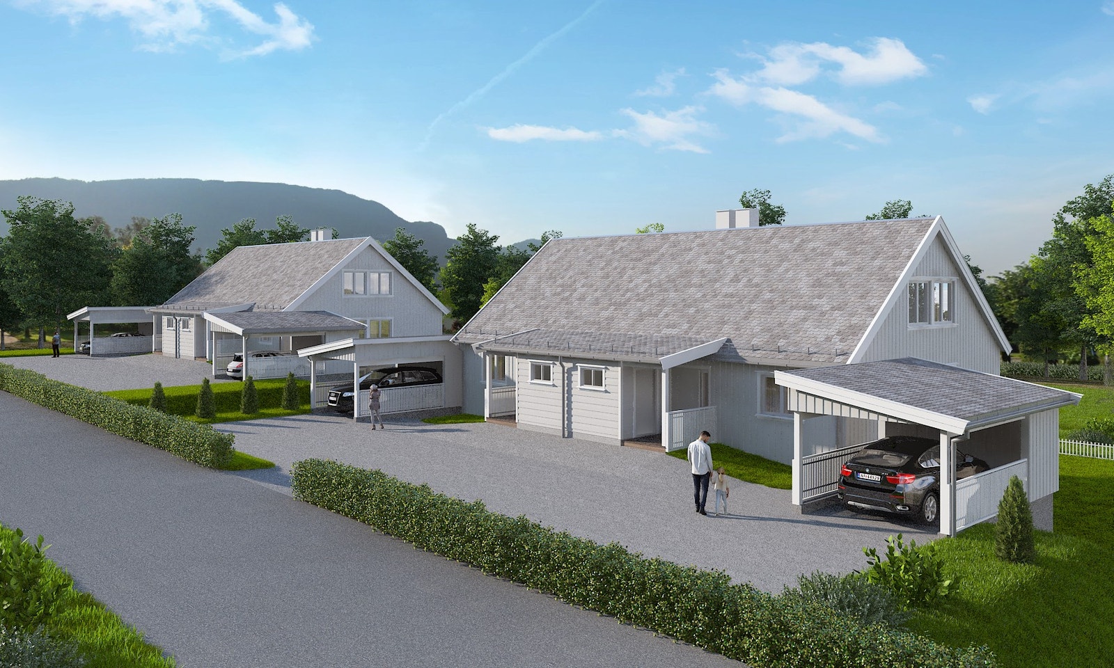 Illustrasjon fasade bak Galleribilde