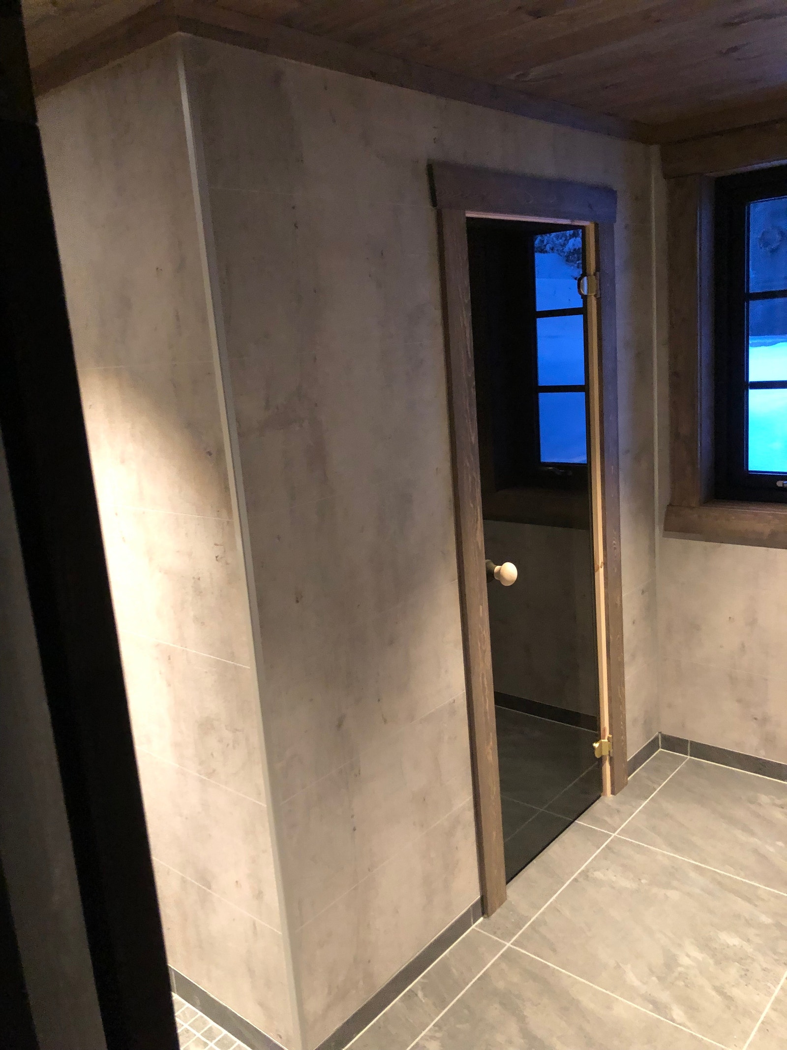 Badstue med Tylø glassdør Galleribilde