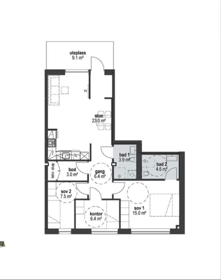 Plan løsning Galleribilde