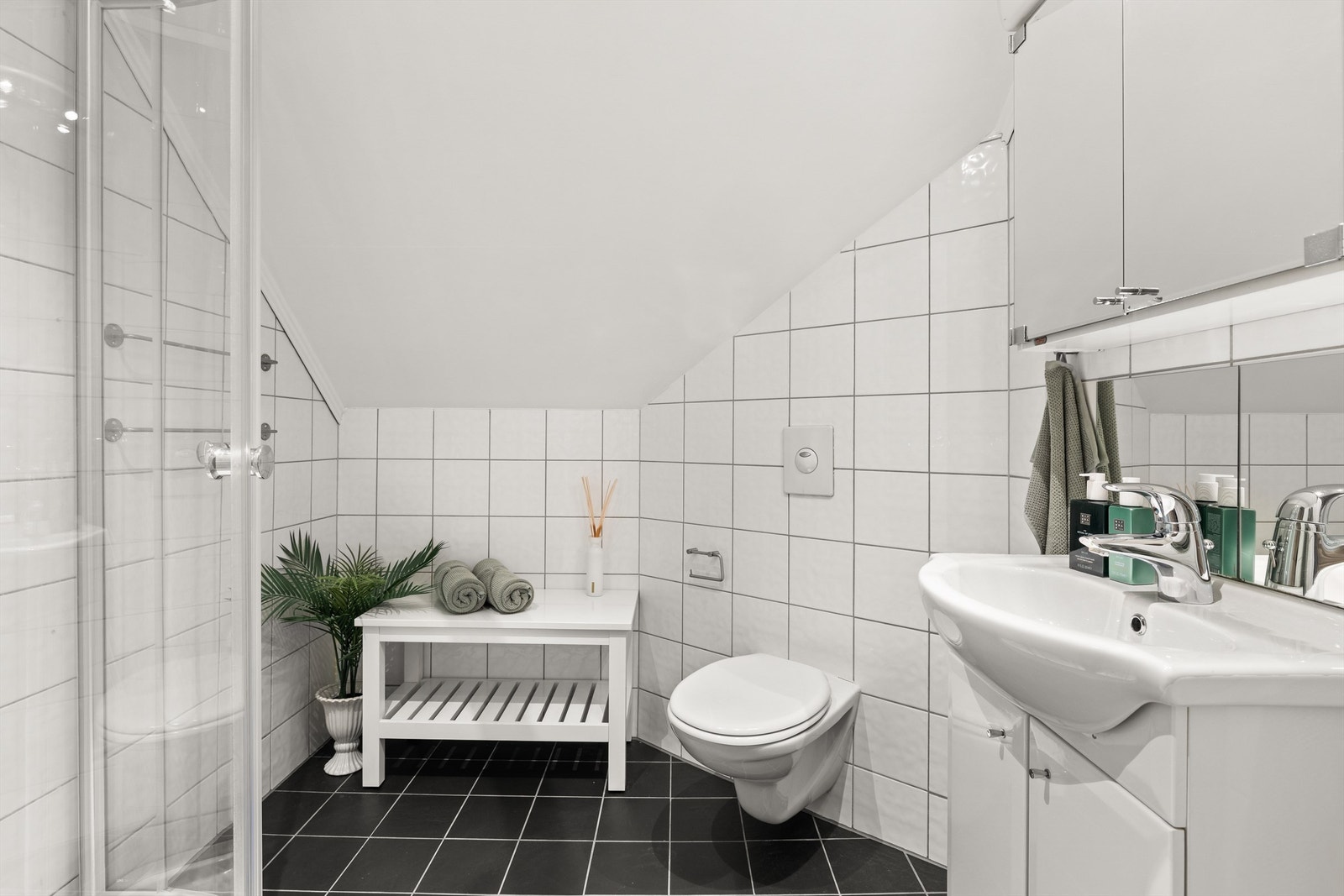 Bad i 2. etasje med gulvvarme Galleribilde