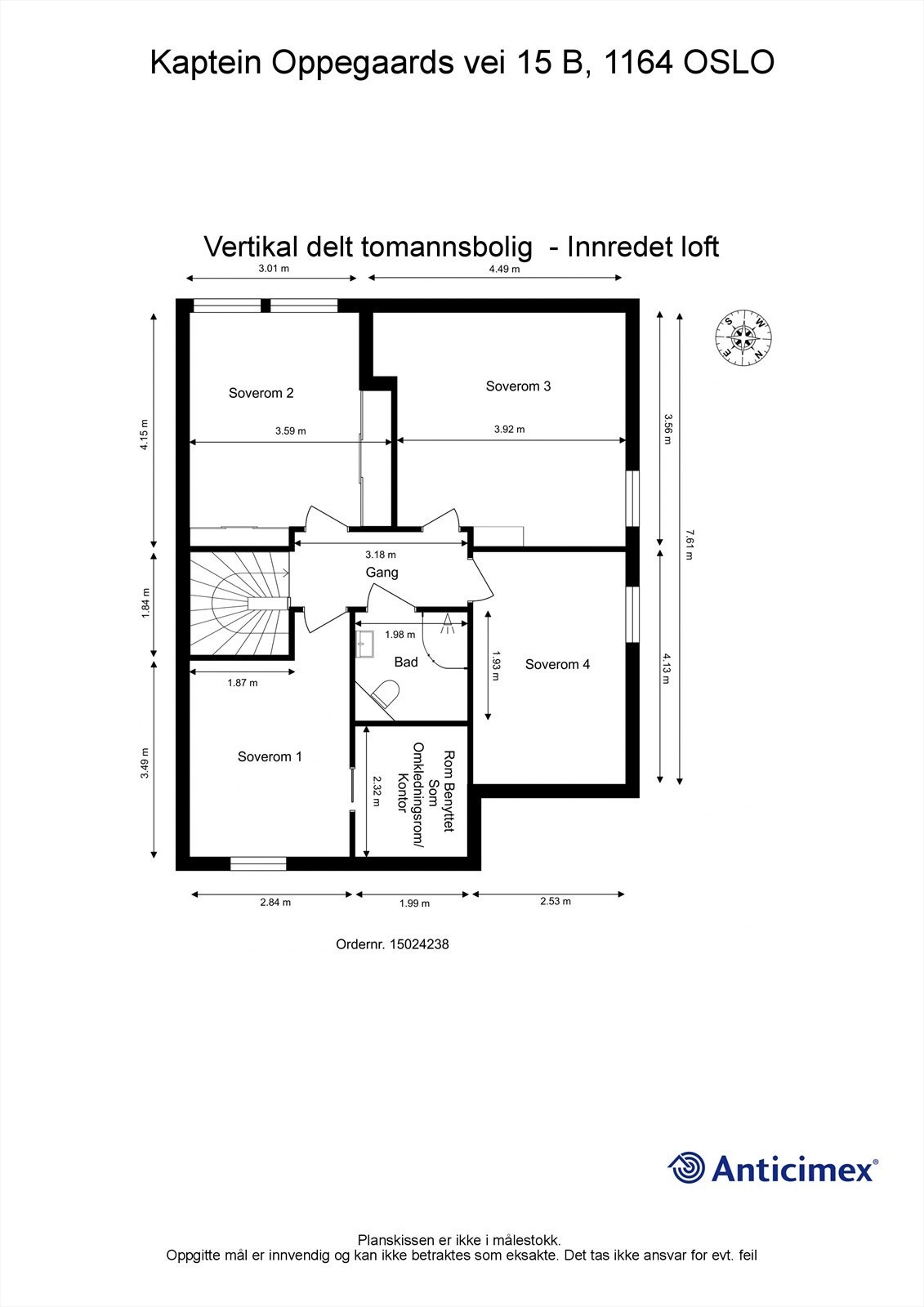 Plantegning - 2. etasje Galleribilde