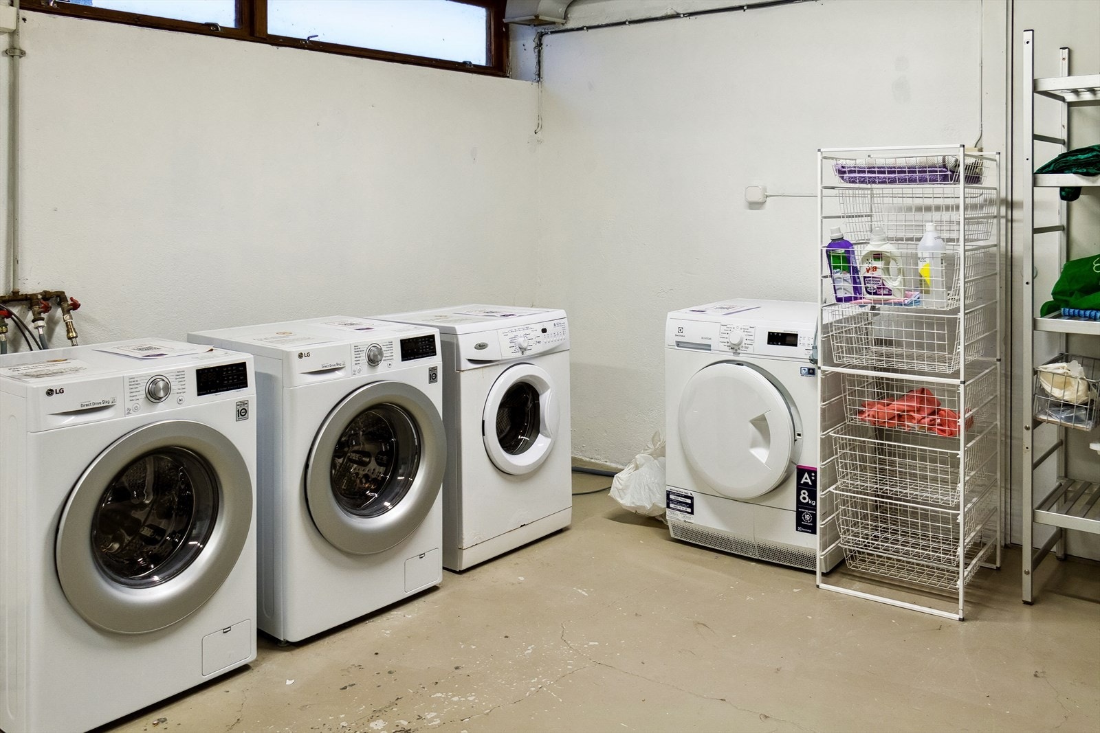 Og i avdelingen for midlertidig stengte ting. Felles vaskerom. Nå koster det kr 40,- pr vask Galleribilde