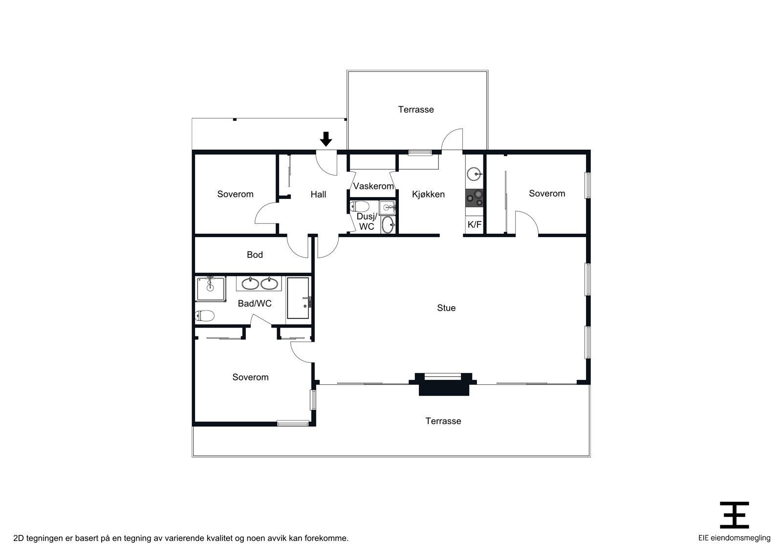 Jernbaneveien 121 - Innholdsrik leilighet med fin planløsning Galleribilde