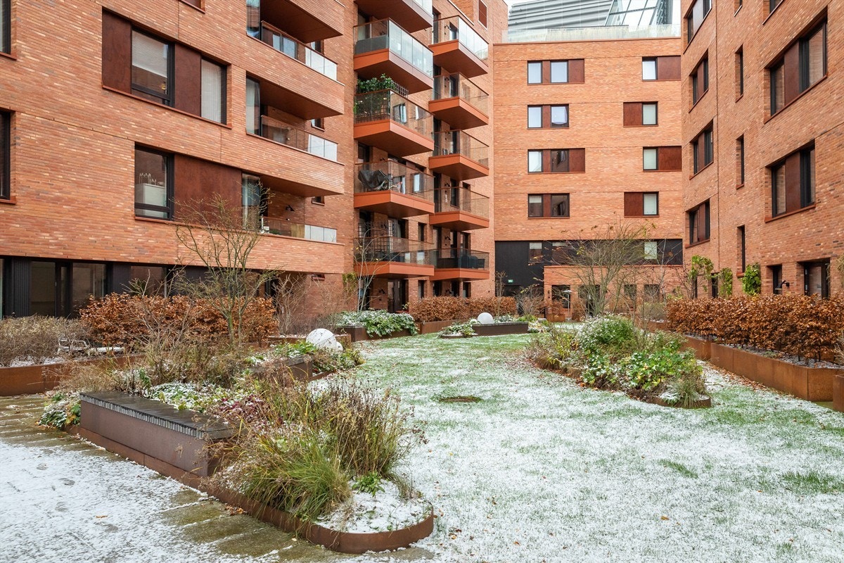 Bakgården er flott opparbeidet. Galleribilde