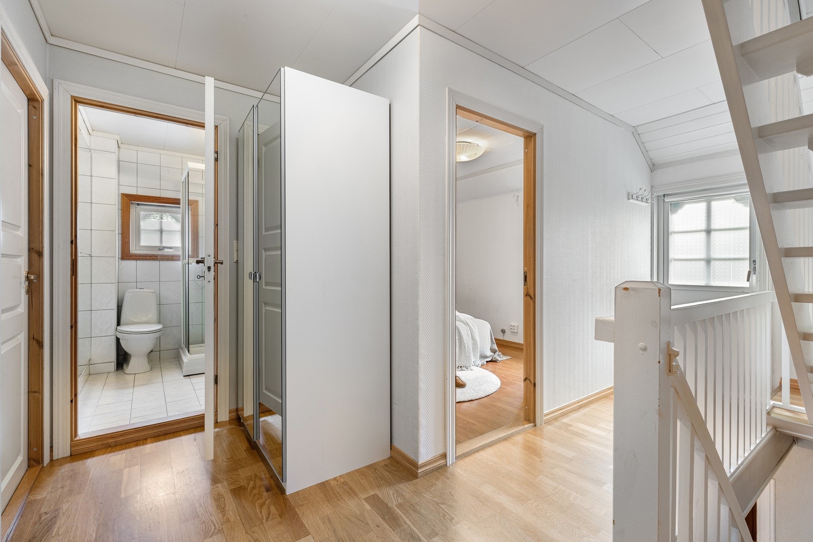 Fra gangen i 2. etasje kommer du opp på loftet Galleribilde