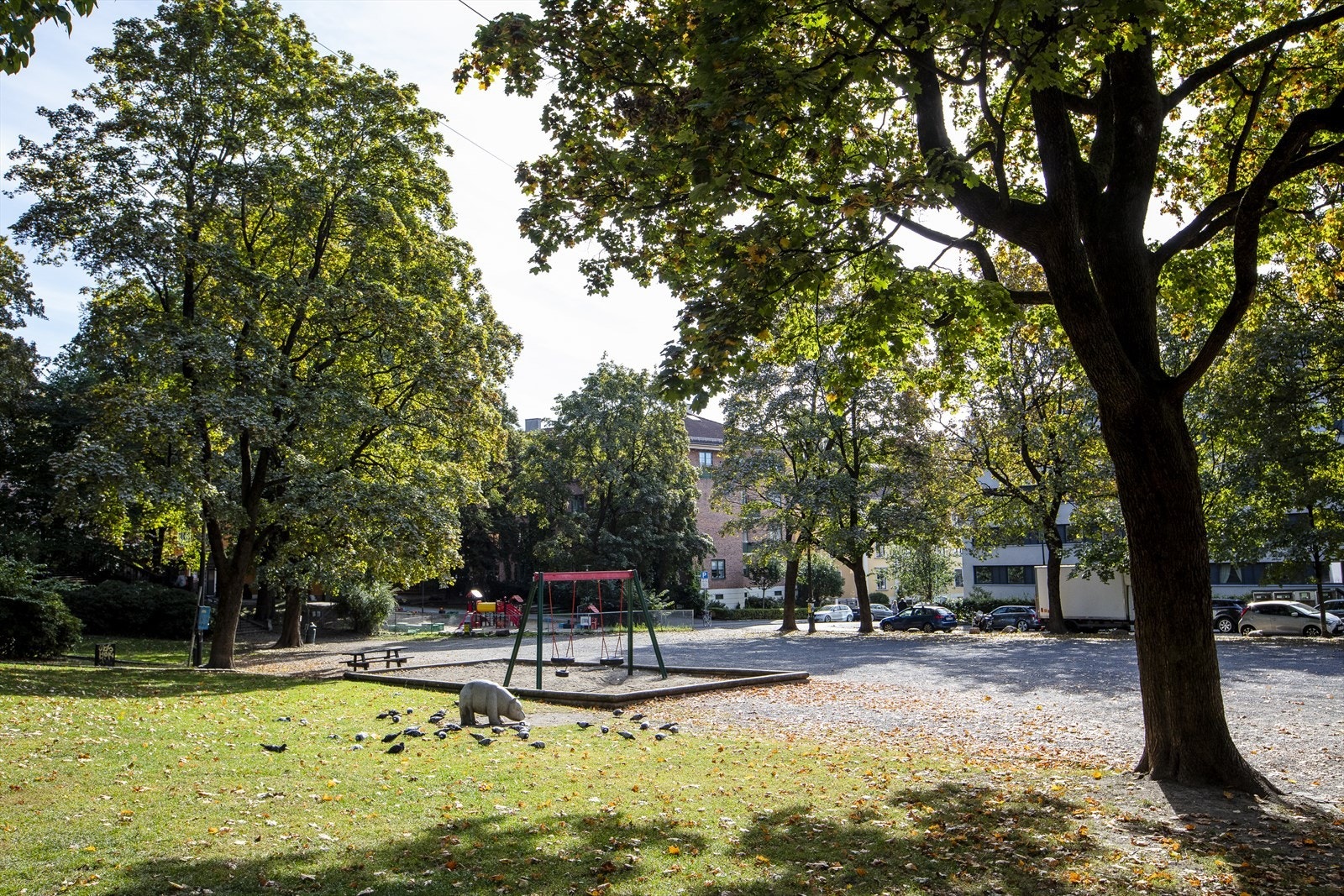 Vestkanttorvet, kjent for sitt yrende folkeliv i helgene og et fint og grønt tilskudd til området. Galleribilde